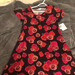 NWT XXS LULAROE JESSIE DRESS WITH BEAUTIFUL ROSES
